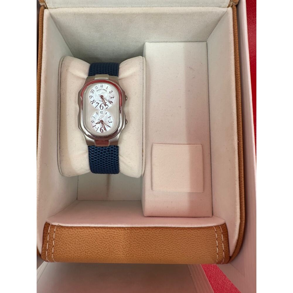 Philip Stein Teslar Mother Of Pearl Signature Collection Watch New Batteries - Picture 15 of 16